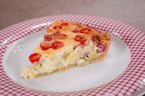 ΤΑΡΤΑ ΜΕ ΠΑΤΑΤΑ, HAVARTI & ΣΑΛΑΜΙ ΑΕΡΟΣ - ΣΕΦ ΣΤΟΝ ΑΕΡΑ