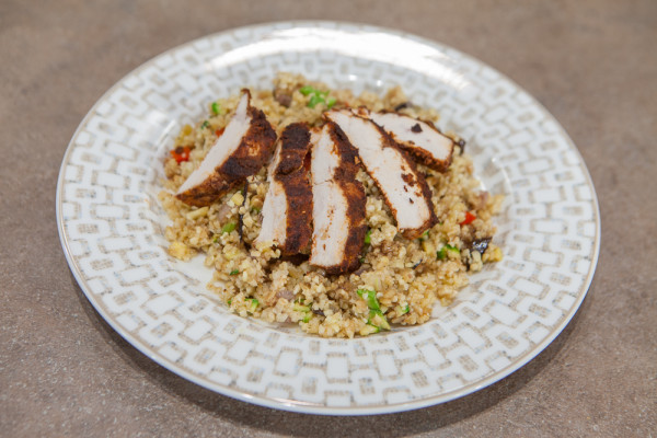 ΚΟΤΟΠΟΥΛΟ ΠΑΝΑΡΙΣΜΕΝΟ ΣΕ ΜΠΑΧΑΡΙΚΑ ME ΠΛΙΓΟΥΡΙ & ΨΗΤΑ ΛΑΧΑΝΙΚΑ - ΣΕΦ ΣΤΟΝ ΑΕΡΑ